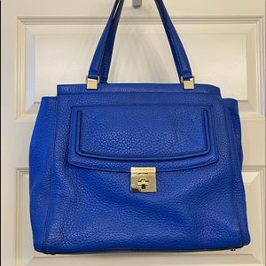 Kate Spade pebble blue leather tote